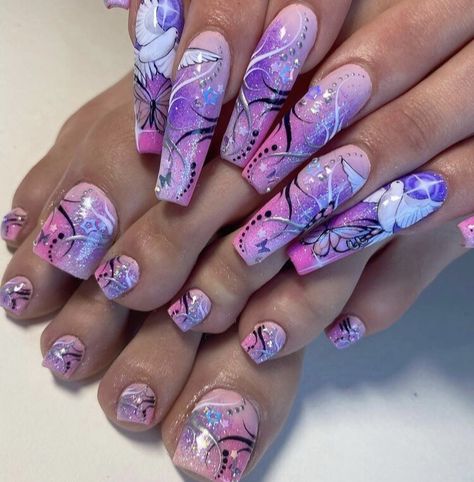 Coffen Nails, 90s Nails, Quick Nail, Curved Nails, Acrylic Toe Nails, September Nails, Spring Acrylic Nails, Moon Fairy, Diva Nails