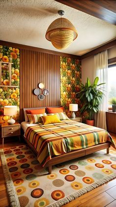 False Ceiling Design Bedroom, Futuristic Home Interior, Room Decor Luxury, Mcm Bedroom, Small Bedroom Ideas For Women, 70s Bedroom, 1960s Home Decor, 70s Interior Design, Bedroom Ideas For Women