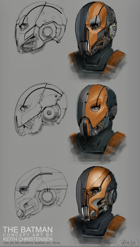 Deathstroke Helmet, Superhero Art Projects, Iron Man Art, Batman Universe, Dope Cartoon Art, Deathstroke, Robots Concept, Robot Concept Art, Superhero Design