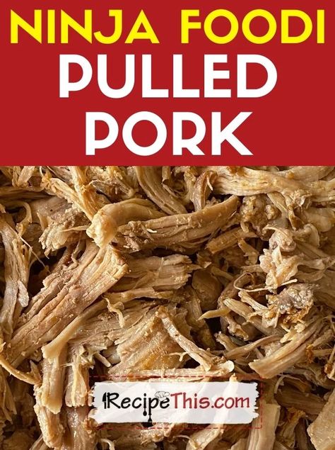 Ninja Foodi Pulled Pork. Learn how to cook a delicious flavoursome pulled pork in the Ninja Foodi. Using both the Ninja air fryer and the Ninja pressure cooker, this is the best barbecue pulled pork recipe ever. Ninja Foodi Pulled Pork, Ninja Pressure Cooker, Pork Loin Pulled Pork, Barbecue Pulled Pork Recipe, Ninja Foodi Recipes, Air Fryer Recipes Chicken Wings, Best Instapot Recipes, Bbq Pulled Pork Recipe, Ninja Cooking System Recipes