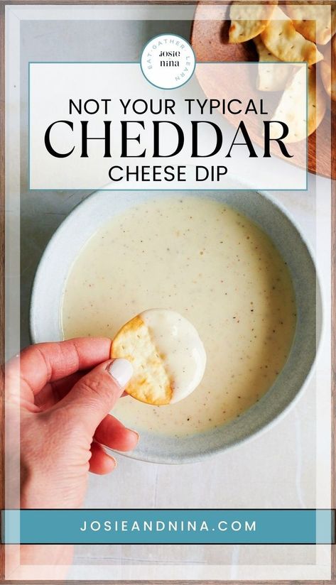 Make a batch of this creamy cheese dip for your next party and watch it disappear. The perfect dip for pretzels, beef sandwiches, pizza or chips. Veggies will love this easy cheddar cheese dip too! So good! Sharp Cheddar Cheese Dip, White Cheddar Beer Cheese Dip, White Cheddar Cheese Dip, White Cheddar Dip, Creamy Cheese Dip, Dip For Pretzels, Hot Cheese Dip, Simple Cheese Sauce, Cheddar Cheese Dip