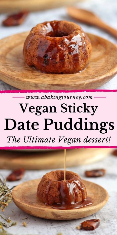 Dates Pudding, Sticky Date Pudding Recipe, Date Pudding Recipe, Vegan Caramel Sauce, Healthy Vegan Dessert, Sticky Date, Cheesecake Vegan, Sticky Date Pudding, Date Pudding