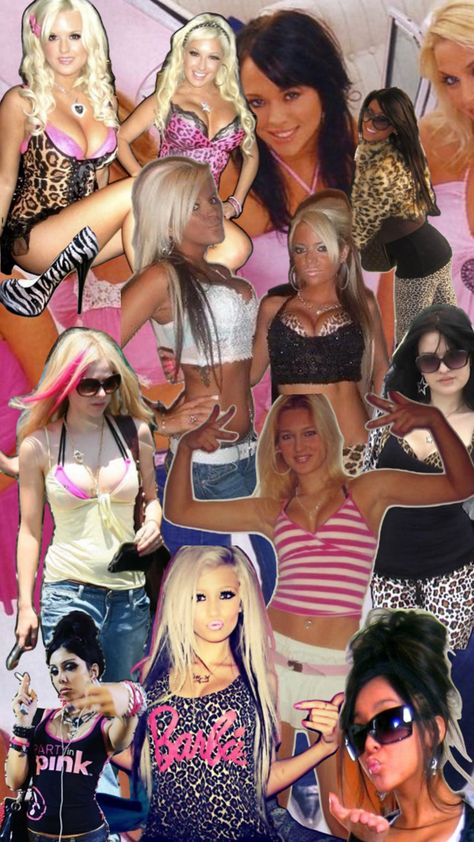 #trashy #2000s #00s #y2k Y2k Moodboard, Trashy 2000s, Pink Playboy, Mood Aesthetic, 2000s Pink, Mcbling Y2k, Fashion Girly, Aesthetic Fashion, Collage