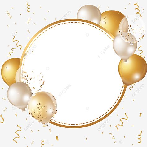 Birthday Frame Png, Happy Birthday Borders And Frames, Ballon Clipart, Birthday Border, Ribbon Balloon, Birthday Balloons Pictures, Happy Birthday Sis, Balloon Logo, Birthday Background Design