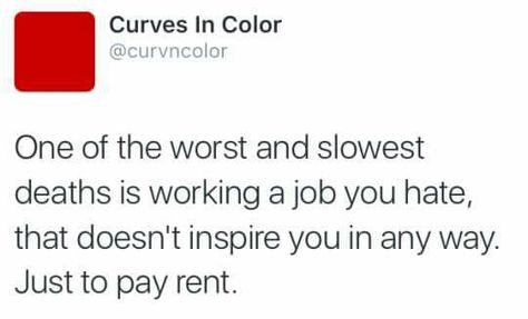 Hate Your Job, Hating Your Job, Job Quotes, Quotes To Live By, Worth Reading, Best Quotes, Tumblr, Reading, Quotes