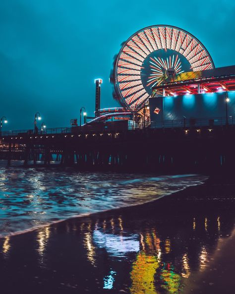 2,768 Likes, 64 Comments - Shαunα- MoodyGrαms (@so.shauna) on Instagram: �“Moody skies and reflections #MoodyGrams #AlphaCollective . . . . . . . . . . .…” Santa Monica Pier, Vintage Cosmetics, Skate Park, Ocean City, Amusement Park, Santa Monica, Ferris Wheel, Sydney Opera House, Fair Grounds