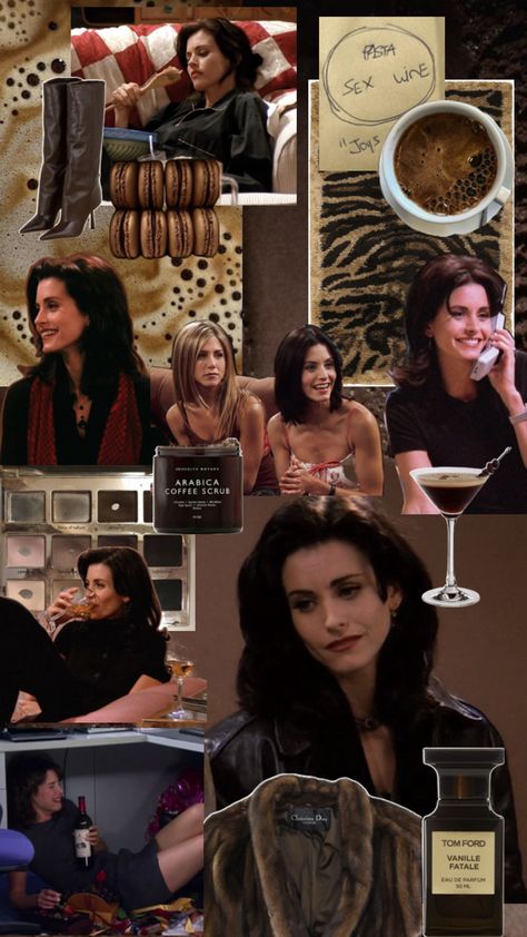 Monica Geller, Collage, Coffee