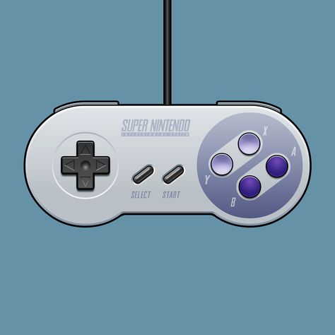 SNES Controller Print 18in by 18in Snes Controller, 80s Logo, Side Work, Nintendo Art, Valencia, Printed Items, Card Games, Nintendo, Art Inspiration