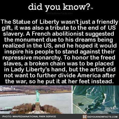 Mind Blowing Facts, Wow Facts, The Statue Of Liberty, Faith In Humanity Restored, Humanity Restored, Historical Facts, Interesting History, The More You Know, Sociology