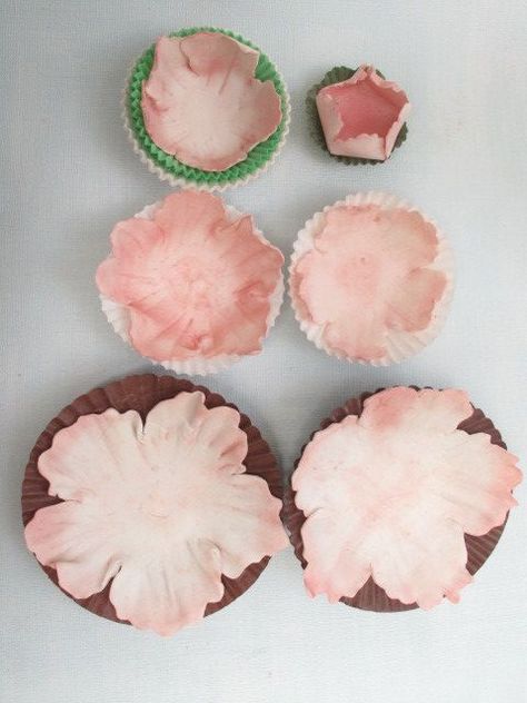 Peony Icing Flowers, Piped Peony, Fondant Peony, Fondant Peonies, Wafer Paper Peony Tutorial, Gum Paste Bow, How To Make Peony Flowers Fondant, Gum Paste Flowers Tutorials, Peony Cake