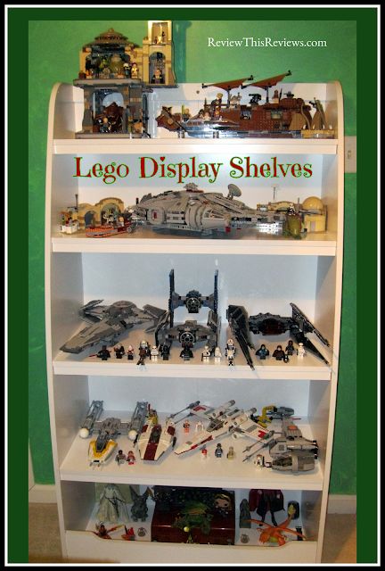 Completed Lego sets need a safe place for display. I recently purchased the perfect bookcase  shelves for Lego display!  #ReviewThisReviews #LegoDisplay #decor #homedecor  #Lego Lego Display Bookcase, Lego Bookshelf Display, Lego Display Ideas Shelves, How To Display Lego Sets, Lego Set Display Ideas, Lego Organizing, Lego Display Shelves, Lego Set Display, Lego Display Shelf