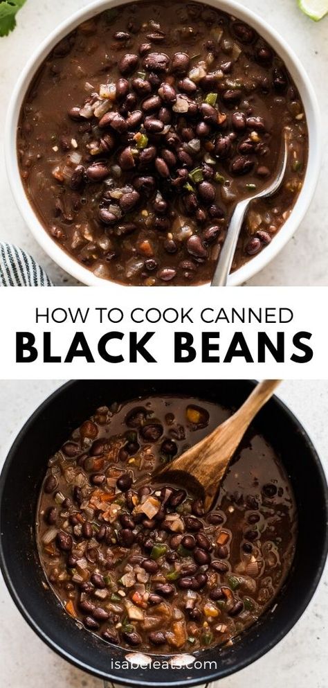 Isabel Eats, Black Bean Recipes, Healthy Side Dish, Cooking Black Beans, 5 De Mayo, Mexican Food Recipes Easy, Healthy Side, Canned Black Beans, Healthy Side Dishes