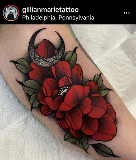 Scarlett Begonias Tattoo, Scarlet Begonias Tattoo, Begonia Tattoo, Scarlet Begonias, Tattoo Cover Up, Tattoo Cover, Tattoo Cover-up, Traditional Tattoos, Neo Traditional