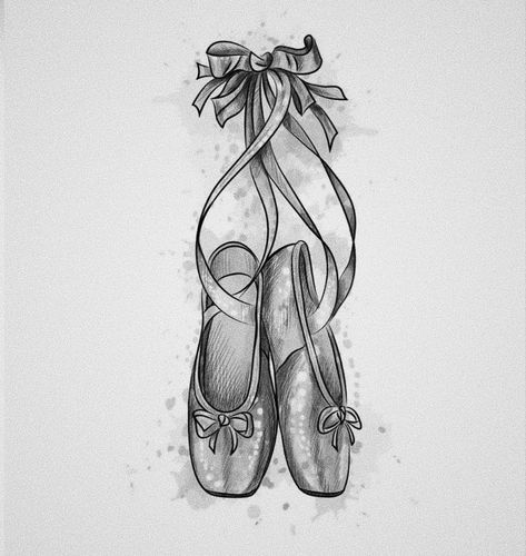 Ballerina Shoes Tattoo, Ballet Shoe Tattoo, Pointe Shoe Tattoo, Pointe Shoes Tattoo, Ballet Slipper Tattoo, Pin Up Drawings Tattoo, Ballerina Shoes Drawing, Ballet Dancer Tattoo, Ballet Shoes Tattoo