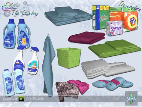 BuffSumm's The Laundry - Decoration Sims 4 Kitchen, Sims 4 Tsr, Die Sims 4, Sims 4 Cas Mods, The Sims 4 Pc, Sims 4 Clutter, Sims 4 Bedroom, Free Sims 4, Sims 4 Cc Skin