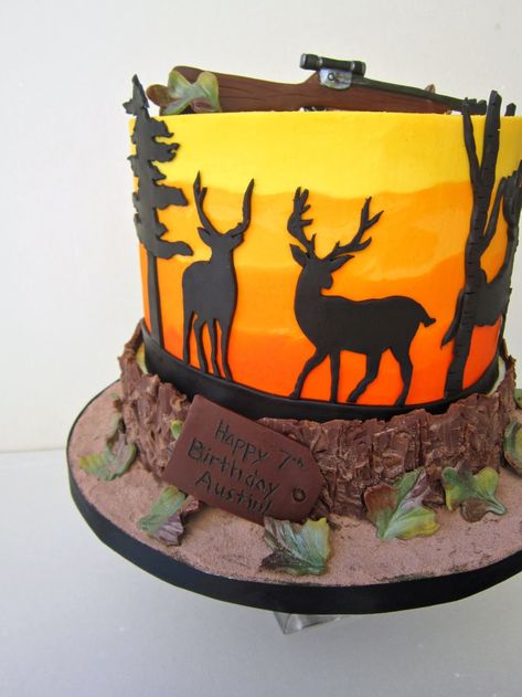 Deer Hunting Birthday Cake Deer Hunting Birthday Cake, Deer Hunting Cake, Hunting Birthday Cakes, Deer Hunting Birthday, Deer Cake, Birthday Cake Roses, Hunting Cake, Deer Cakes, Camo Birthday