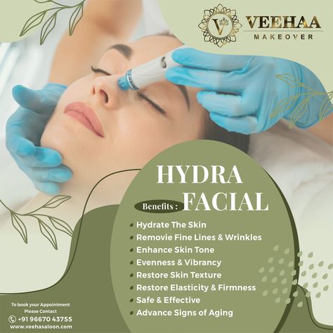 Hydra Facial Poster, Hydrafacial Post, Hydrafacial Marketing, Facial Poster, Salon Advertisement, Facial Massage Steps, Facial Benefits, Facial Images, Clear Skin Face Mask