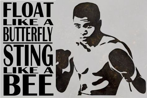 Float like a butterfly, sting like a bee - Mohamed Ali - Muhammad Ali Float Like A Butterfly Sting Like A Bee, Ali Boxing, Muhammad Ali Boxing, Boxing Training Workout, Mohamed Ali, Sting Like A Bee, Iphone Wallpaper Stills, Float Like A Butterfly, Mohammed Ali