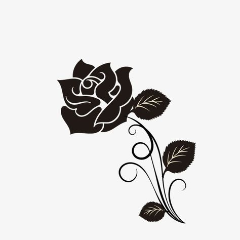 Ilustrasi Satir, Vector Rose, Cartoon Rose, Rose Vector, Rose Png, Rosé Png, Black Roses, Rose Decor, Grey Roses