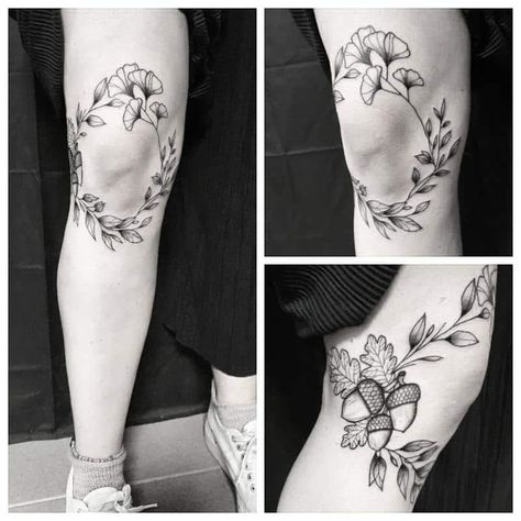 60+ Epic Knee Tattoo Design Ideas: Ultimate Guide (2021 Updated) 18 Kneecap Tattoo Women, Tattoos Knee, Knee Tattoo Design, Kneecap Tattoo, Unique Tattoos Black Women, Frame Tattoo, Knee Tattoos, Wreath Tattoo, Framed Tattoo