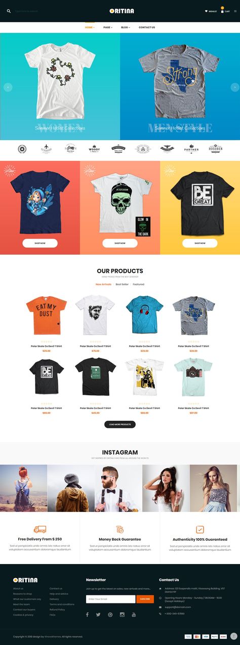 Fashion, T Shirt & Accessories Shopify Theme T Shirt Website Design, Tshirt Website Design, Tshirt Website, Clothing Website Design, T Shirt Accessories, Stock Website, Dropshipping Products, Dropshipping Business, Dropshipping Store