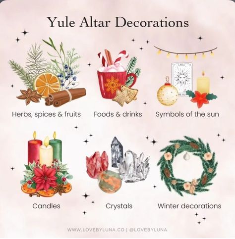 Yule Altar, Yule Traditions, Officially One, Pagan Yule, Happy Winter Solstice, Vernal Equinox, Pagan Witch, Yule Decorations, Altar Decorations