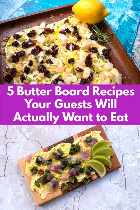 Mexican Butter Board, Brunch Butter Board, Best Butter Boards, Butter Board Ideas Sweet, Butter Board Ideas Thanksgiving, Italian Butter Board, Butter Boards Recipes, Butter Board Recipes, Holiday Butter Board