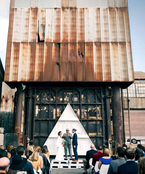 Industrial Modern Wedding, Industrial Wedding Inspiration, Bay Area Wedding Venues, Industrial Chic Wedding, Industrial Wedding Venues, Cheap Wedding Venues, Unconventional Wedding, Warehouse Wedding, San Francisco Wedding