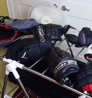 How To Clean Hockey Gear, How To Wash Hockey Equipment, How To Clean Hockey Equipment, Cleaning Hockey Equipment, Washing Hockey Equipment, Hockey Pads, Hockey Helmet, Hockey Gloves, Hockey Gear