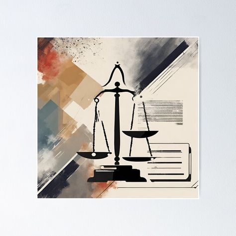 Get my art printed on awesome products. Support me at Redbubble #RBandME: https://www.redbubble.com/i/poster/Legal-Art-Abstract-Designs-for-Law-Lovers-by-LitzoyGlobeArt/154259025.LVTDI?asc=u Lawyer Room, Lawyer Decor, Balance Abstract, Law Poster, Law School Student, Law Graduate, Future Lawyer, Heart Art Print, Abstract Art Poster