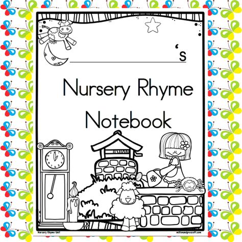 36 Nursery Rhymes to carry your Nursery Rhyme unit through the school year! Nursery Rhymes Book Cover, Nursery Rhyme Coloring Pages Free, Kindergarten Nursery Rhymes, Nursery Rhymes For Kindergarten, Nursery Rhymes Coloring Pages, Nursery Rhyme Anchor Chart, Ckla Kindergarten Nursery Rhymes, Roses Are Red Nursery Rhyme Activities, Free Nursery Rhymes Printables