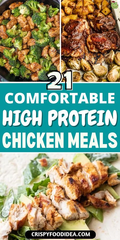 These amazing high protein chicken recipes are best for meal prep and for healthy eating. High Protein Chicken Meals, Protein Chicken Recipes, High Protein Low Carb Recipes Dinner, High Protein Chicken Salad, High Protein Chicken Recipes, High Protein Recipes Dinner, Low Carb Dinner Chicken, High Protein Chicken, High Protein Pasta