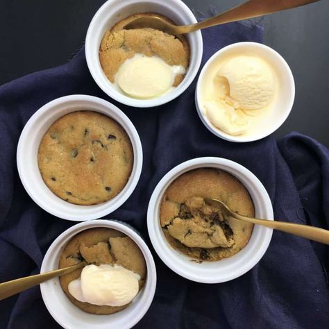 Half Baked Cookie Dough Pots · Chef Not Required... Date Slice, Comfort Food Desserts, Slice Recipe, Dinner Party Desserts, Comfort Desserts, Gooey Cookies, Lamb Shanks, Slices Recipes, Half Baked