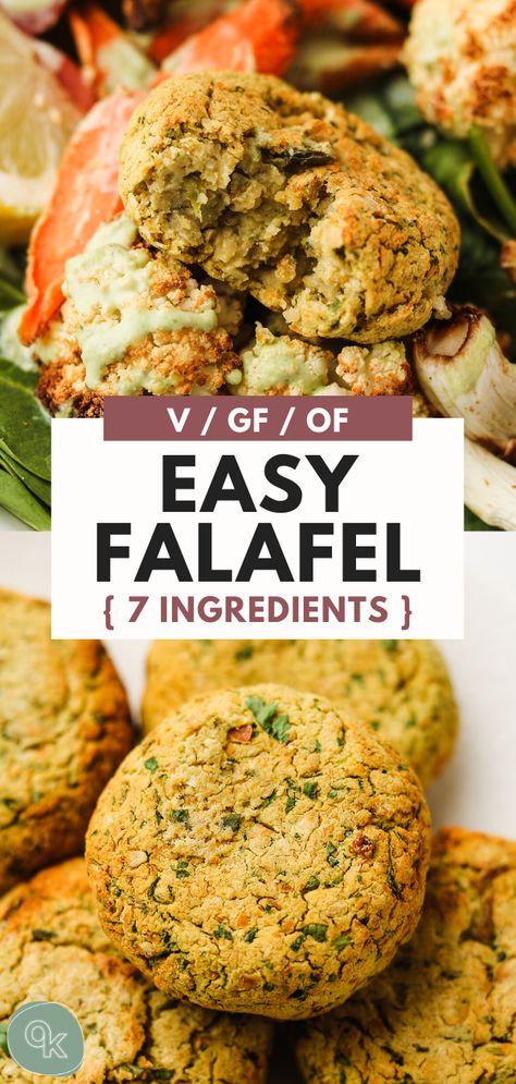 Vegan Falafel Recipe, Easy Falafel, Falafel Vegan, Falafel Recipe Easy, Sandwich Vegetarian, Vegan Falafel, Nora Cooks, Falafel Recipe, Gaps Diet