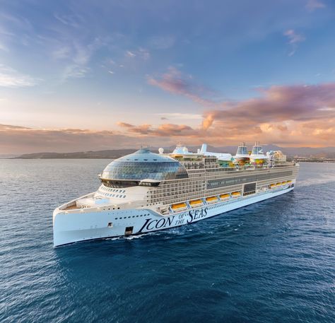 Set sail on the adventure of a lifetime 🚢🌊 Discover the all-new Icon of the Seas- the fist Icon Class Ship! Here's to sailing 100 days of sunsets, smiles, and seas. 🌅✨ #IconOfTheSeas #RoyalCaribbean Contact me to book the Ultimate Family Vacation at 4199341200 Icon Of The Seas, Royal Caribbean International, How To Book A Cruise, Msc Cruises, Dream Cruise, Carnival Cruise Line, Endless Opportunities, Norwegian Cruise Line, Norwegian Cruise