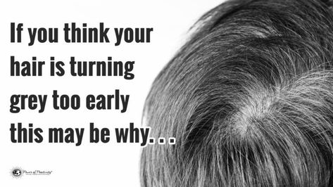 Early Grey Hair, What Causes Gray Hair, Premature Grey Hair, Black And Grey Hair, Early Grey, Natural Aging, Healthy Hair Tips, Hair Starting, Going Gray