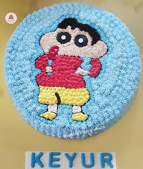 Wonderful cartoon shinchan cake for the shinchan lovers. Shinchan Theme Cake, Shinchan Cake Birthday, Cartoon Theme Cake, Shinchan Cake, White Birthday Cakes, Cartoon Cake, Decorating Videos, Cartoon Theme, Shri Ram Photo