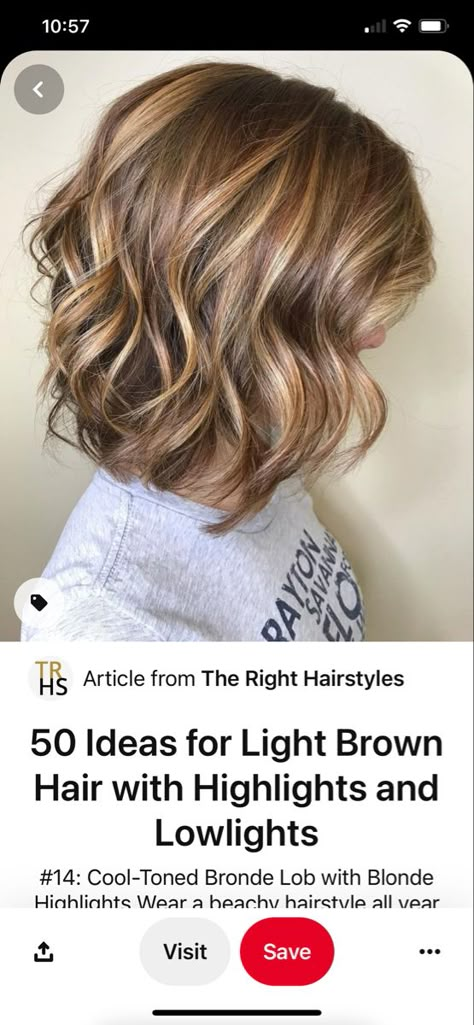 Brown Hair With Lowlights, Medium Length Brown Hair, Brown Hair With Highlights And Lowlights, Shoulder Length Layered Hair, Long Curly Haircuts, Medium Blonde Hair, Hair Highlights And Lowlights, Hair Color Options, Medium Brown Hair