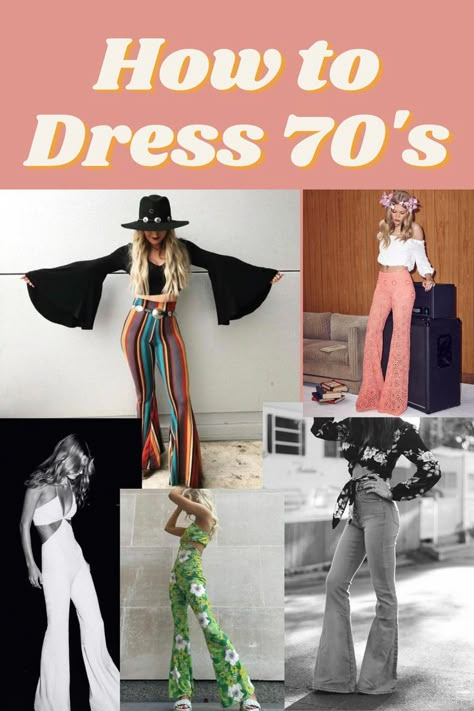 70 Retro Fashion, 70s Style Women Outfit Ideas, Hippy Fashion 1970s, 70s Womens Outfits Black Women, 1970 Style Woman, Retro 70's Outfits For Women, Groovy Retro Outfit, 70s Theme Outfit Women, Mid 70s Fashion