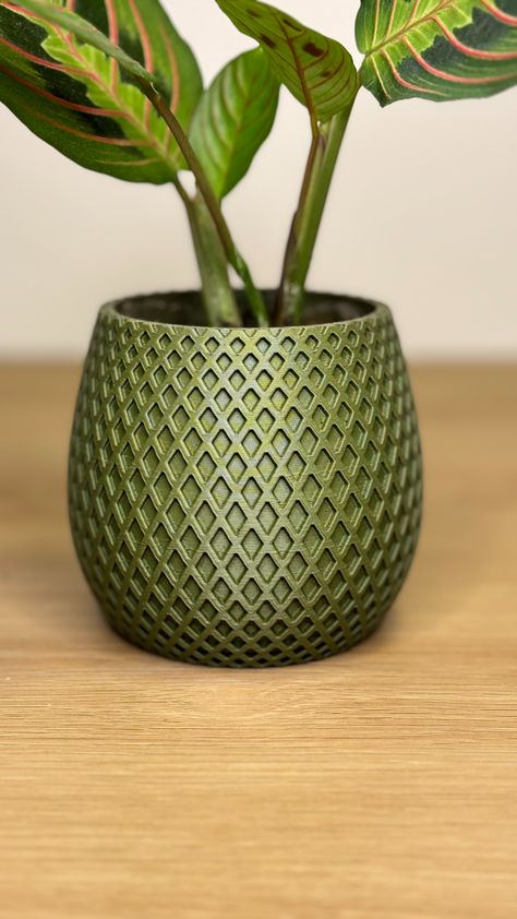 Spiral flower pot by Lukas Pomykal 3d Printing Flower Pot, Geometric Plant Pot, 3d Printer Plant Pots, 3d Print Planter, 3d Printing Pots & Planters, Spiral Flower, Book Promotion, Geometric Flower, Promote Book