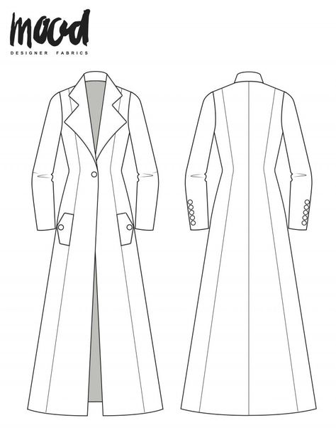 Mood Sewciety, Coat Sewing, Free Sewing Pattern, Free Sewing, Long Coat, Sewing Pattern, Sewing Patterns, Sewing, Reading