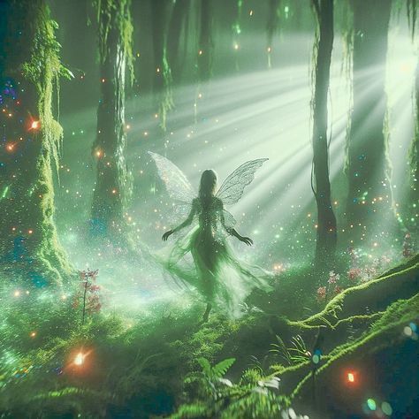 Star Fairy Aesthetic, Fairy Earth Aesthetic, Ethereal Forest Aesthetic, Air Fairy Aesthetic, Ethereal Fantasy Aesthetic, Whimsical Fantasy Aesthetic, Fairy Green Aesthetic, Night Fairy Aesthetic, Eretheal Aesthetic