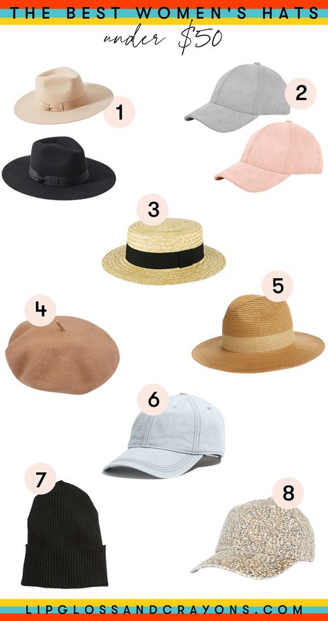 Womens Hats For Summer, Casual Hats For Women, Everyday Hats For Women, Spring Hats For Women, Travel Hats For Women Europe, Baseball Hat Women, Casual Lightweight Hat, One Size Fits Most, Casual Spring Hat, Women’s Baseball Caps