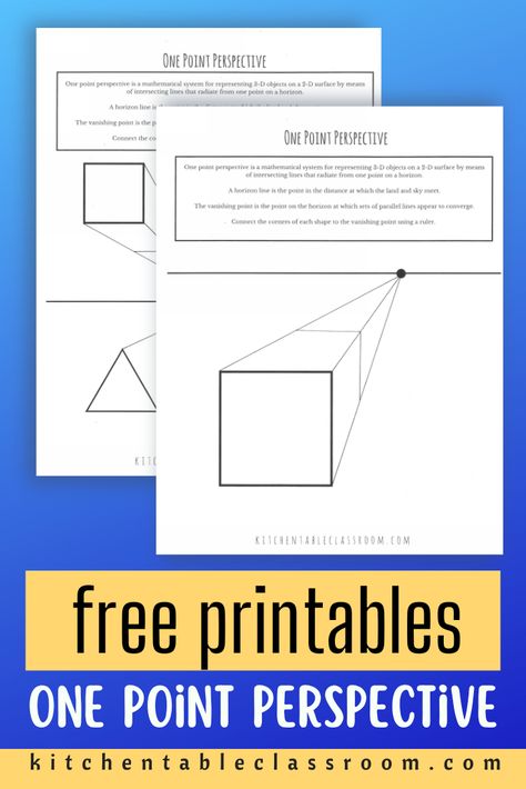 This one point perspective drawing lesson for kids is a great basic drawing lesson for kids that is  pencil and paper art lesson for kids. One Point Perspective Name Drawing, One Point Perspective Worksheet, Perspective Drawing Worksheet, Perspective Lessons For Middle School, Perspective Lessons For Elementary, One Point Perspective Art Lesson, One Point Perspective Shapes, How To Draw In Perspective, Value Art Drawing