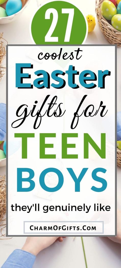 Absolute Fun Easter Gifts For Teenage Boys Easter Prizes For Teens, Easter Basket Gift Ideas For Teen Boys, Easter Gift For Teenagers, Teenager Easter Basket Ideas Boys, Easter For Teens Ideas, Easter Basket For 12 Year Boy, Pre Teen Easter Ideas, Easter Crafts For Boys 8-10, Art Easter Basket Ideas