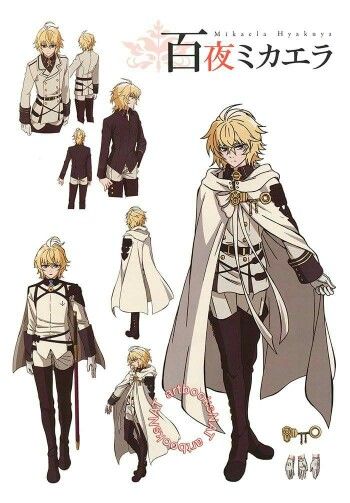 Seraph of the End Mika Mikaela Hyakuya Cosplay, Mika Hyakuya, Mikaela Hyakuya, Seraph Of The End, Owari No Seraph, Character Sheet, Character Design Male, Character Design Inspiration, Character Concept