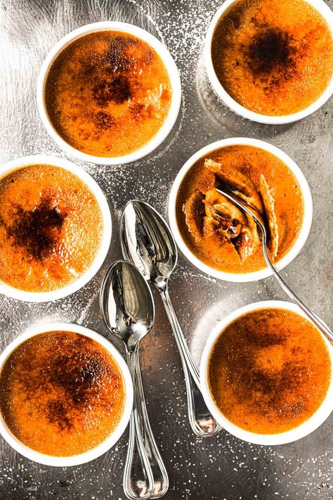 Pumpkin Pie Creme Brulee, Pumpkin Pie Crème Brûlée, Pecan Creme Brulee, Butternut Squash Creme Brulee, Winter Creme Brulee Flavors, Ginger Creme Brulee, Pumpkin Spice Creme Brulee, Halloween Creme Brulee, Cinnamon Creme Brulee