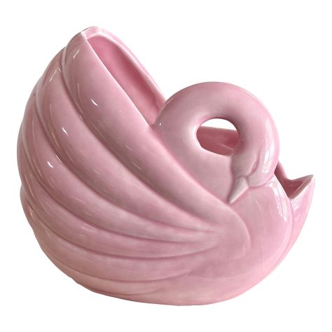 Barbie Eras, Sleeping Swan, Archive Room, 1970 Art, 80s Modern, 1970s Art, Swan Decor, Pink Porcelain, Pink Glam