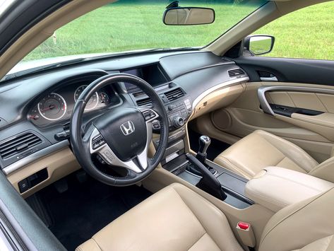 2009 Honda Accord Coupe 2009 Honda Accord, Honda Accord Coupe, Honda Motors, Cr V, Luxury Life, Honda Accord, Tan Leather, Cars, Leather