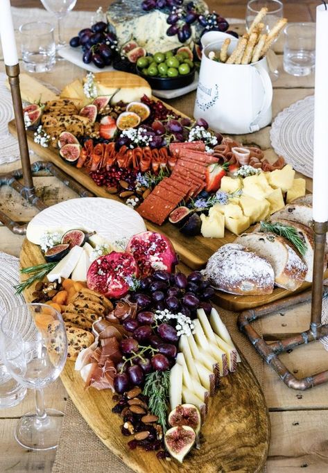 The perfect spread - message us to enquire Woodsy Charcuterie, Upscale Charcuterie Board, Charcuterie Ideas, Wine And Cheese Party, Party Food Buffet, Charcuterie Inspiration, Charcuterie Cheese, Grazing Table, Food Boards